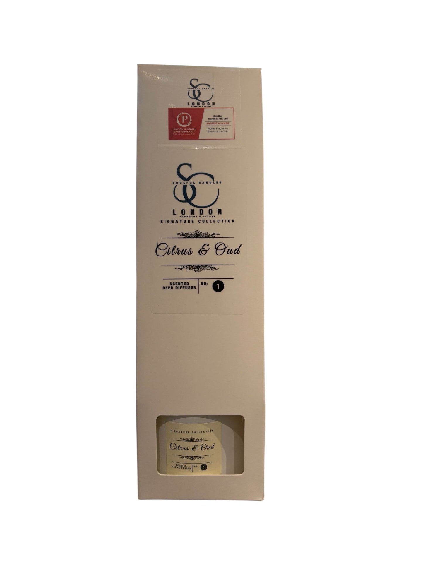 Citrus & Oud Reed Diffuser (100ml) – Luxury, Long‑Lasting Home Fragrance