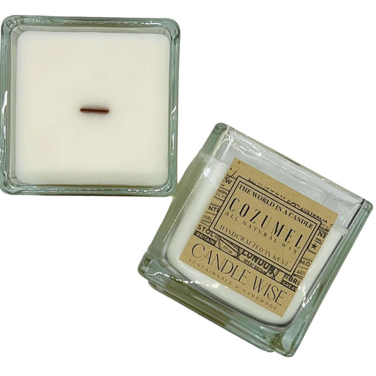 Cozumel Mini Travel Size Scented Candle | Aromatic and Uplifting