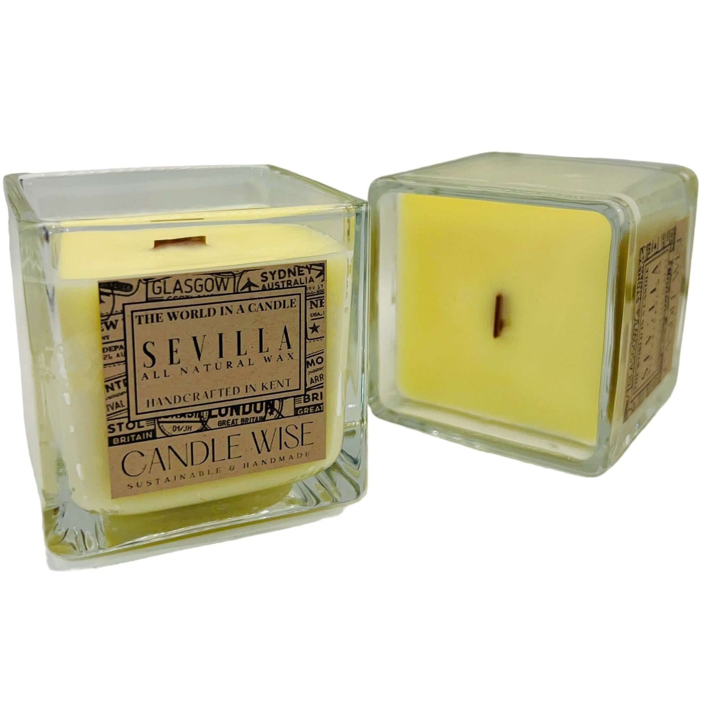 Sevilla Mini Travel Size Scented Candle | Citrusy and Refreshing