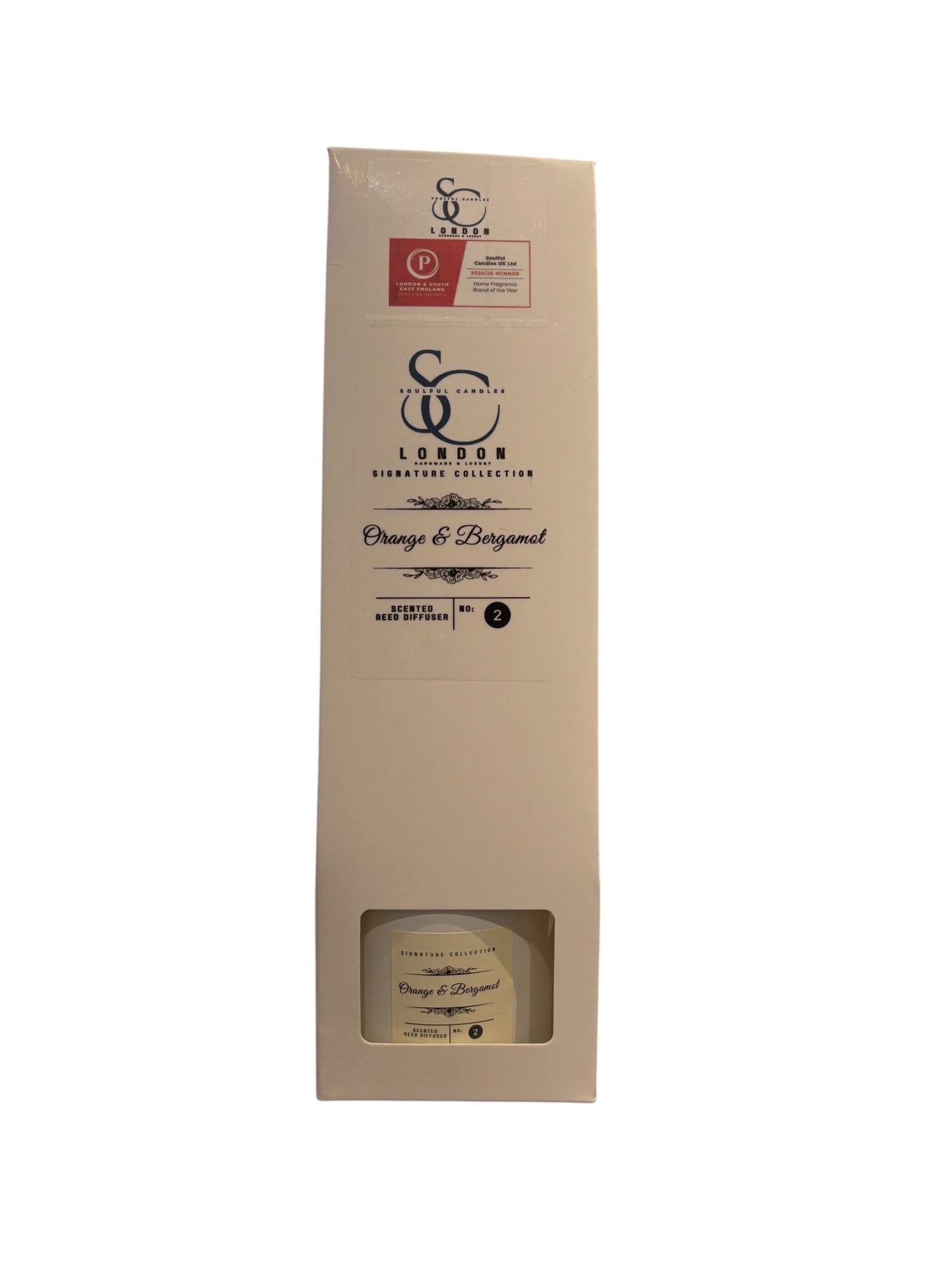 Orange & Bergamot Reed Diffuser (100ml) – Bright, Long‑Lasting Citrus