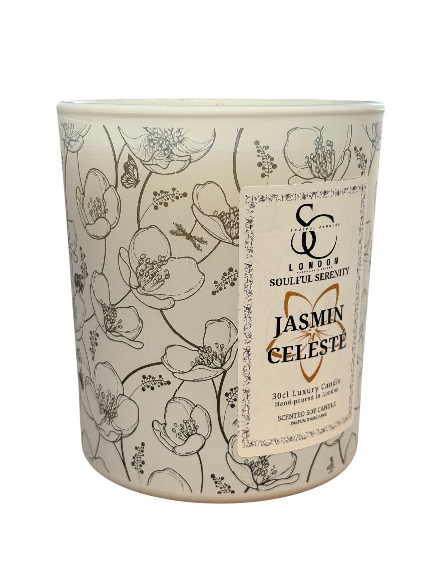 Jasmine Céleste – Soulful Serenity 30cl Soy Wax Therapy Candle