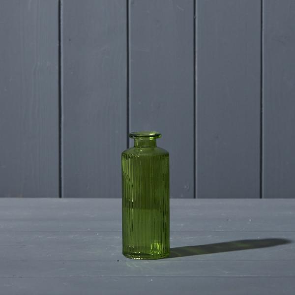 Emerald Green Glass Bottle D5.2 x H13.2cm