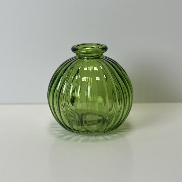 Emerald Green Round Bottle H8.4cm D8.3cm Weight-197g
