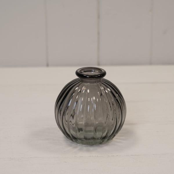 Smoky Grey Round Bottle H8.4cm D8.3cm Weight-197g