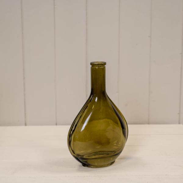 Olive Green Wide Bud Vase