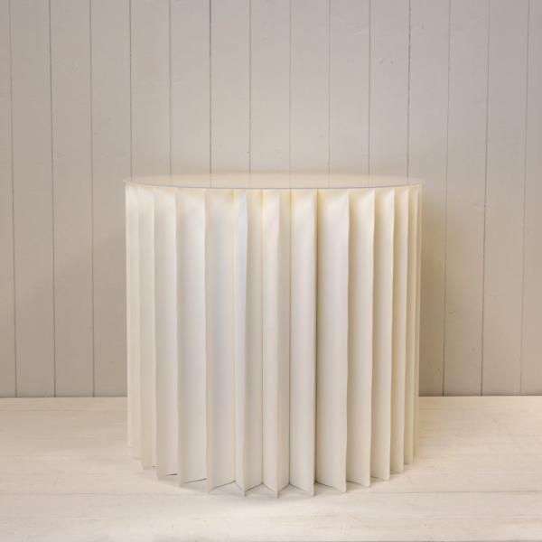White Paper Plinth H50cm