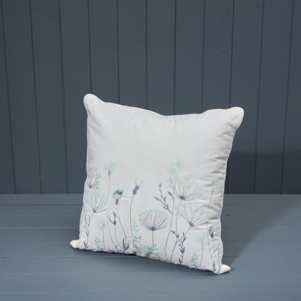 Handmade Washable Cotton Embroidered Cushion with Filling 45x45cm