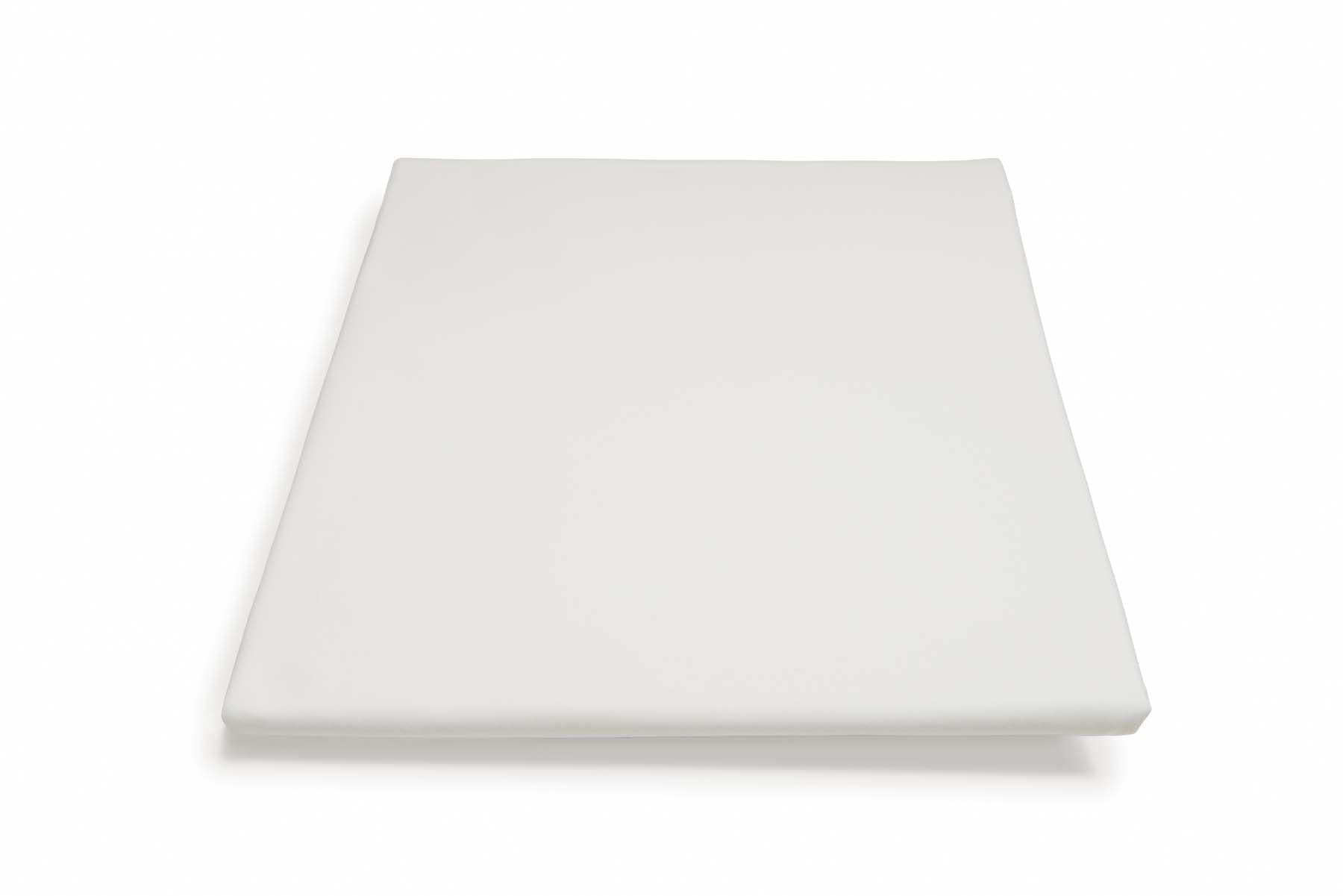 Luxury Flat Sheet - Organic Cotton on white background, showcasing smooth and breathable percale weave.