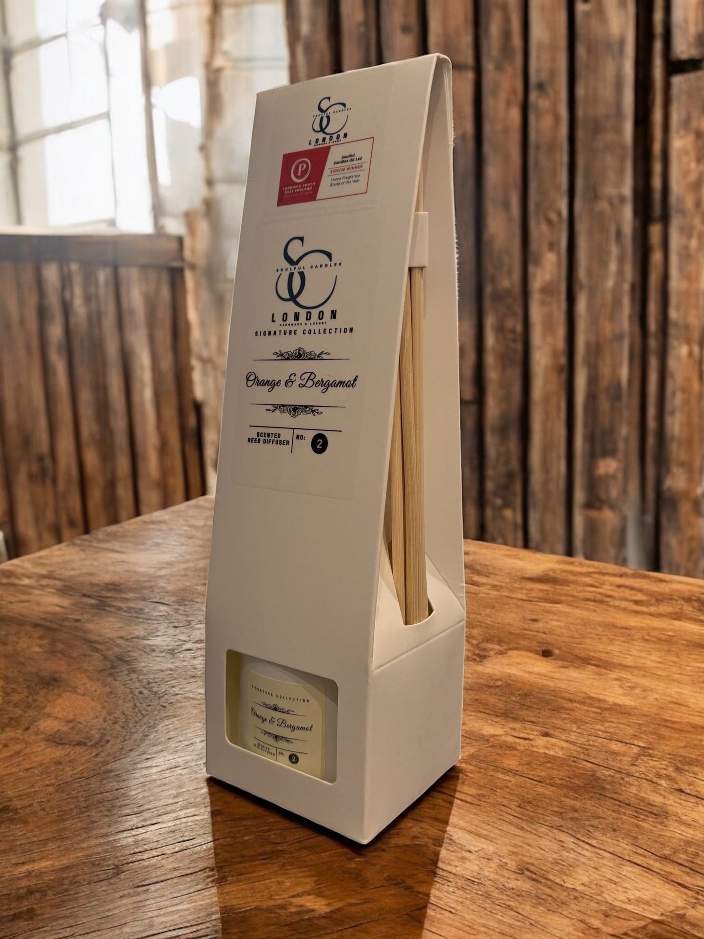 Orange & Bergamot Reed Diffuser (100ml) – Bright, Long‑Lasting Citrus