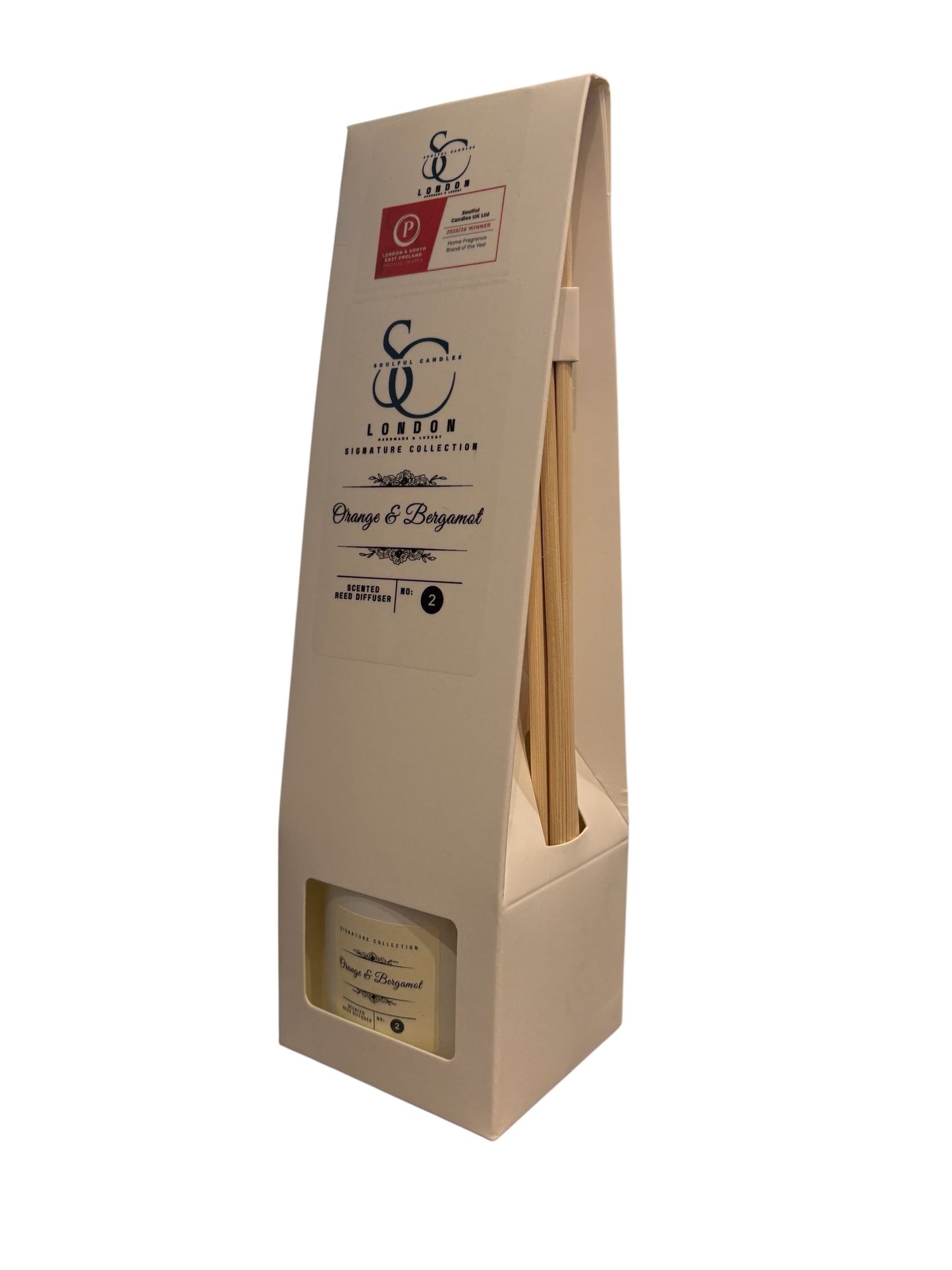 Orange & Bergamot Reed Diffuser (100ml) – Bright, Long‑Lasting Citrus