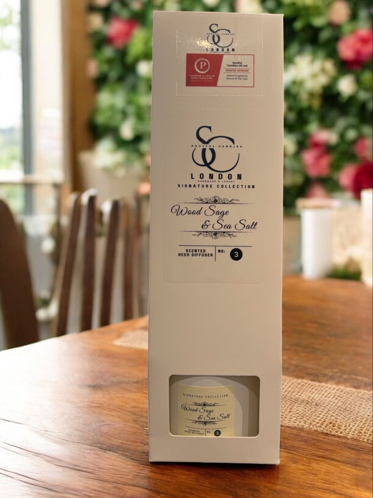Wood Sage & Sea Salt Reed Diffuser (100ml) – Clean, Coastal Calm