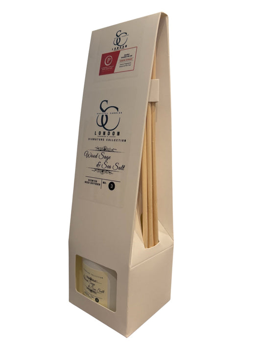 Wood Sage & Sea Salt Reed Diffuser (100ml) – Clean, Coastal Calm