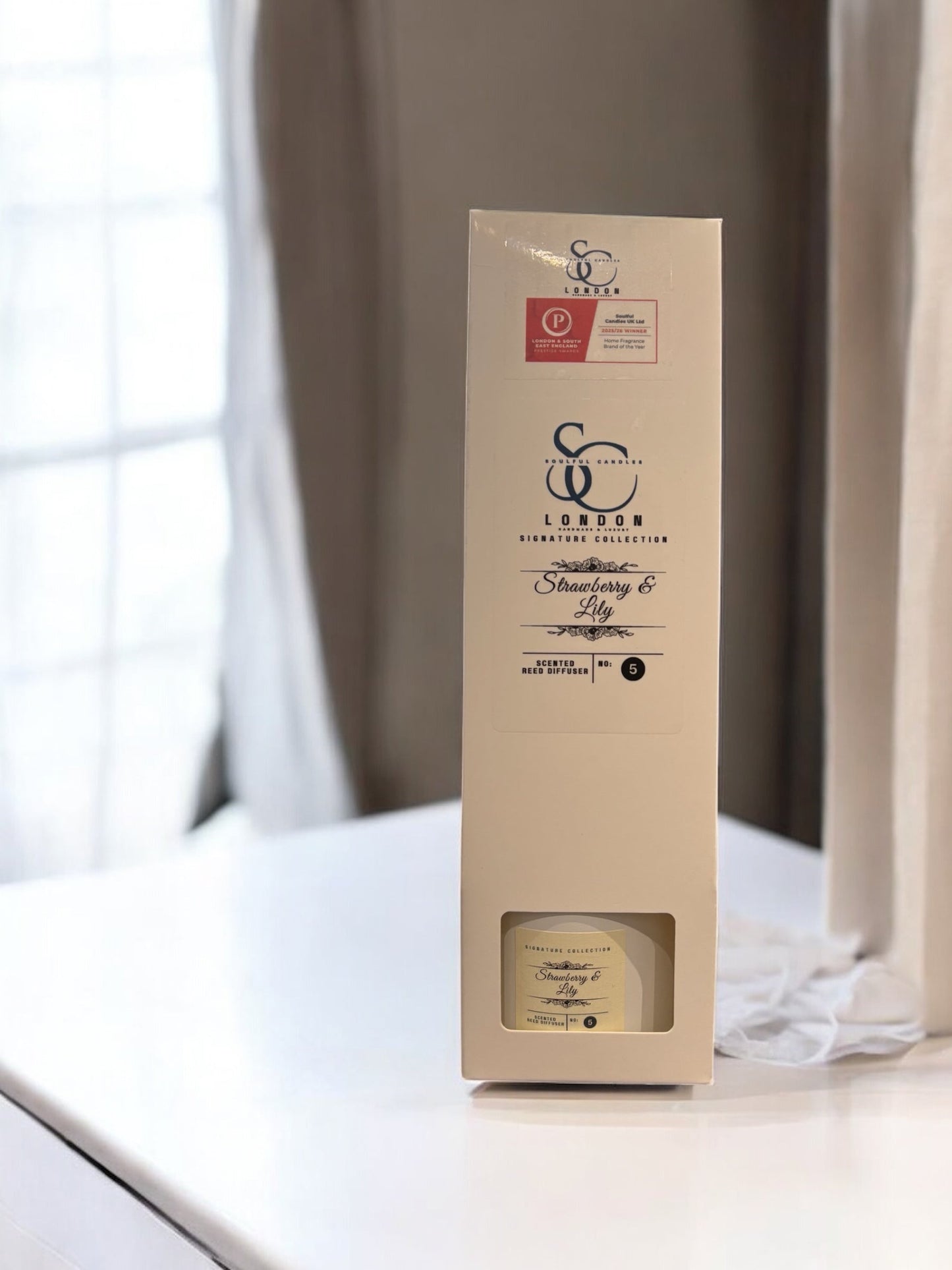 Strawberry & Lily 100ml Reed Diffuser | Elegant Floral Scent