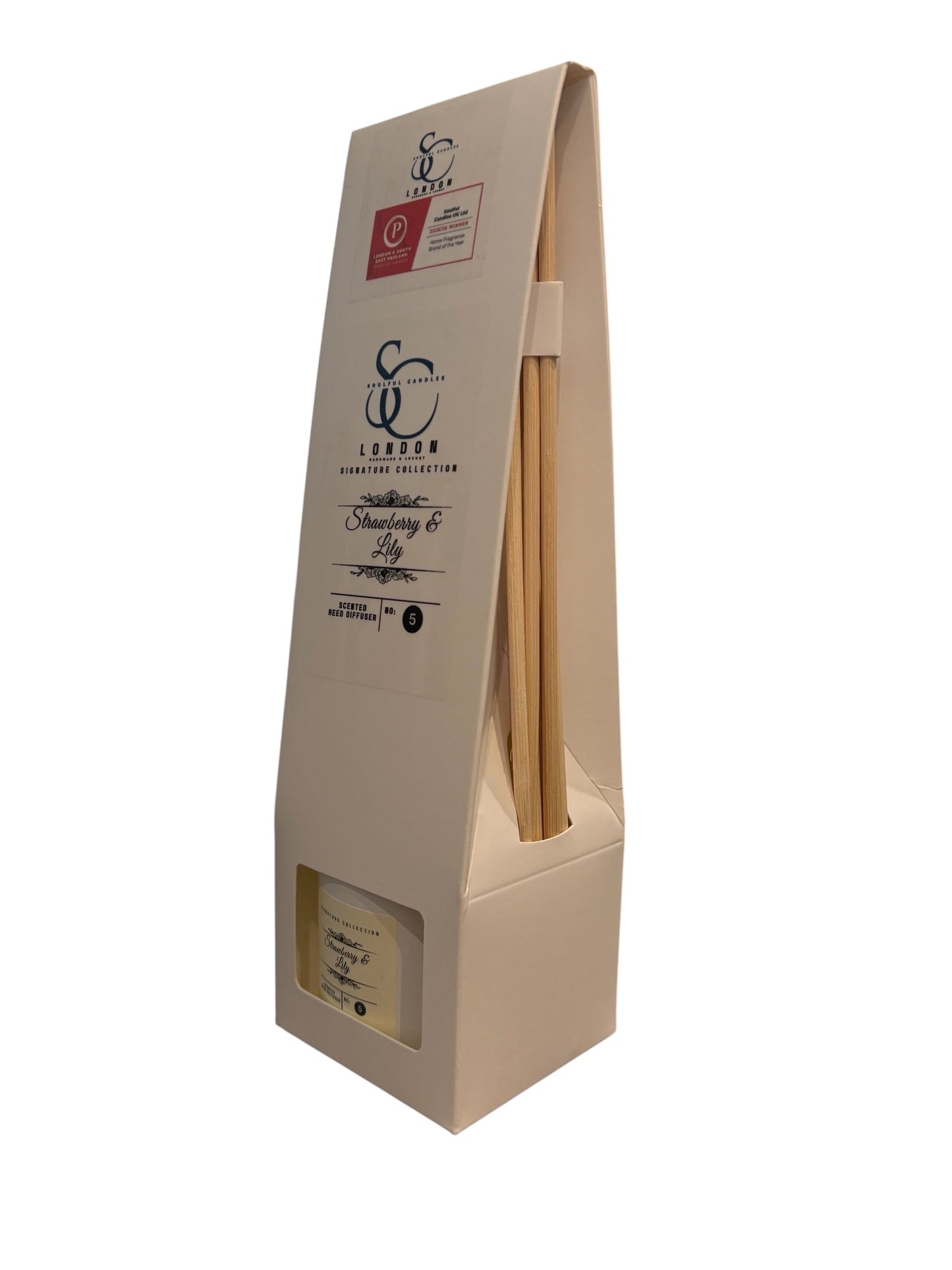 Strawberry & Lily 100ml Reed Diffuser | Elegant Floral Scent