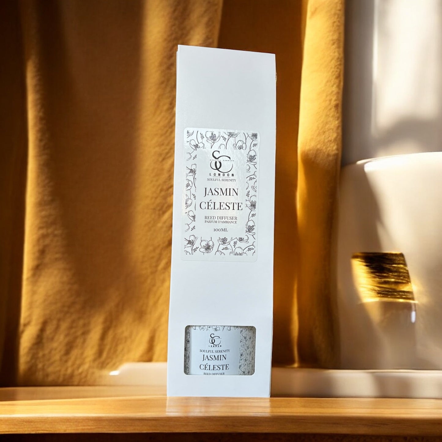 Soulful Serenity Range – Jasmin Céleste 100ml Reed Diffuser