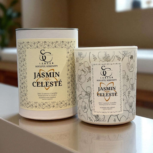Jasmine Céleste – Soulful Serenity 30cl Soy Wax Therapy Candle