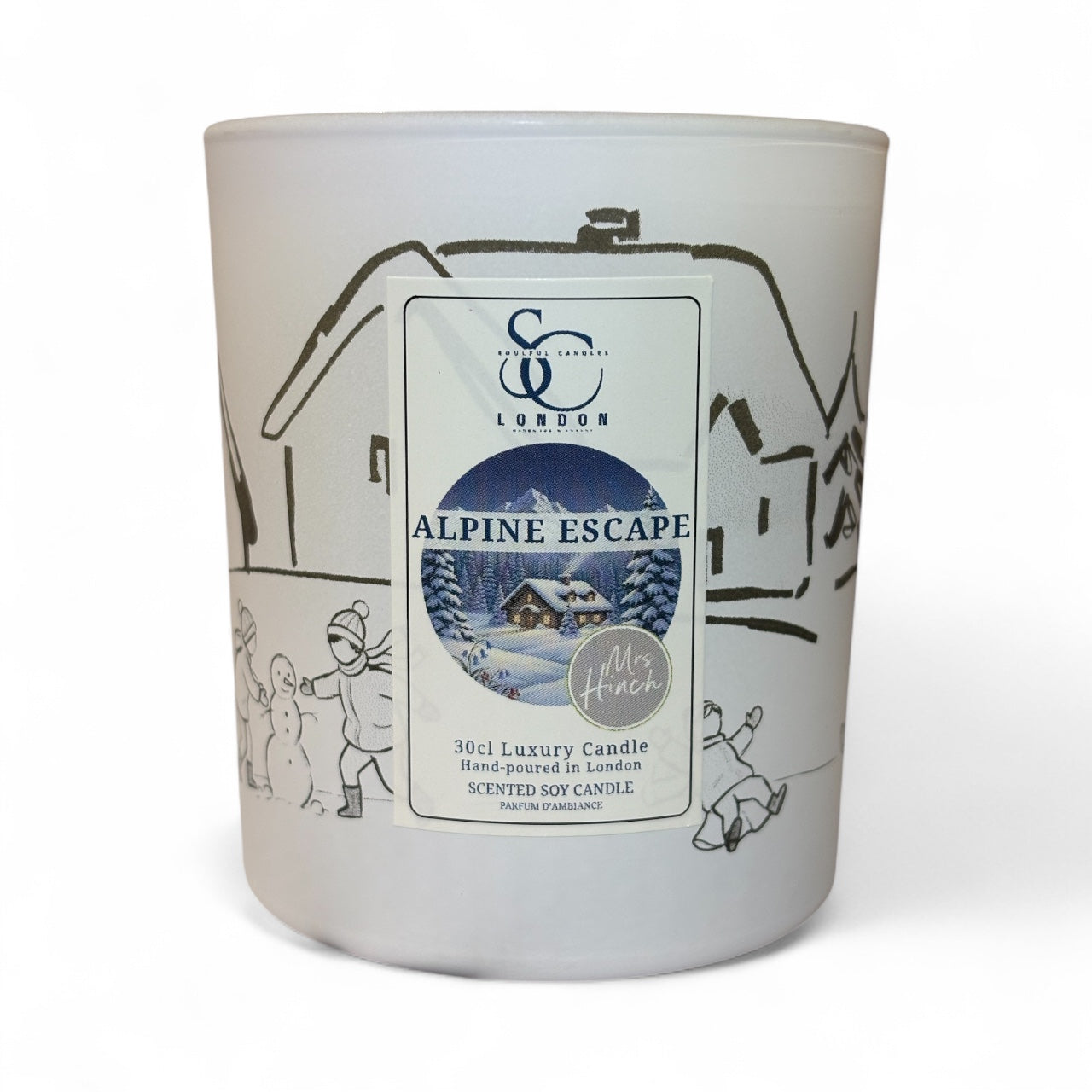 Mrs Hinch Alpine Escape Candle by Soulful Candles – 30cl Luxury Soy, Hand-poured, Engraved, Vegan, UK