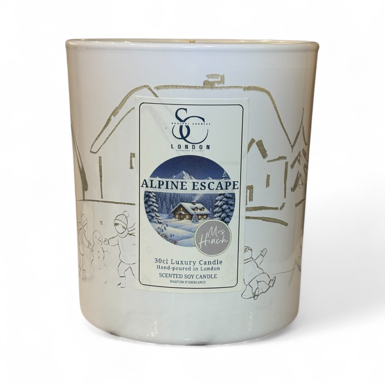 Mrs Hinch Alpine Escape Candle by Soulful Candles – 30cl Luxury Soy, Hand-poured, Engraved, Vegan, UK