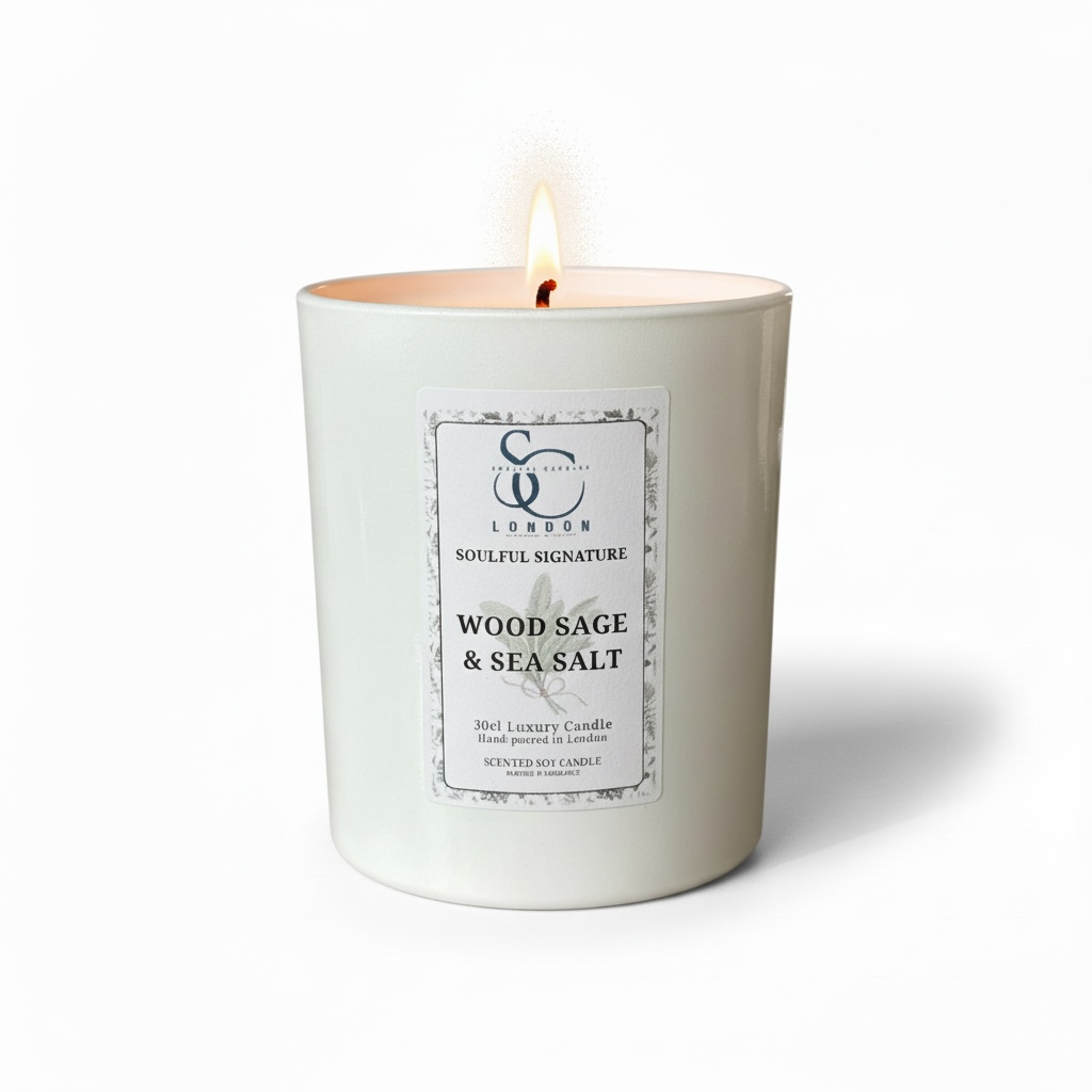 Wood Sage & Sea Salt: Inspired by coastal breezes, the freshness of sage with the crispness of sea salt.