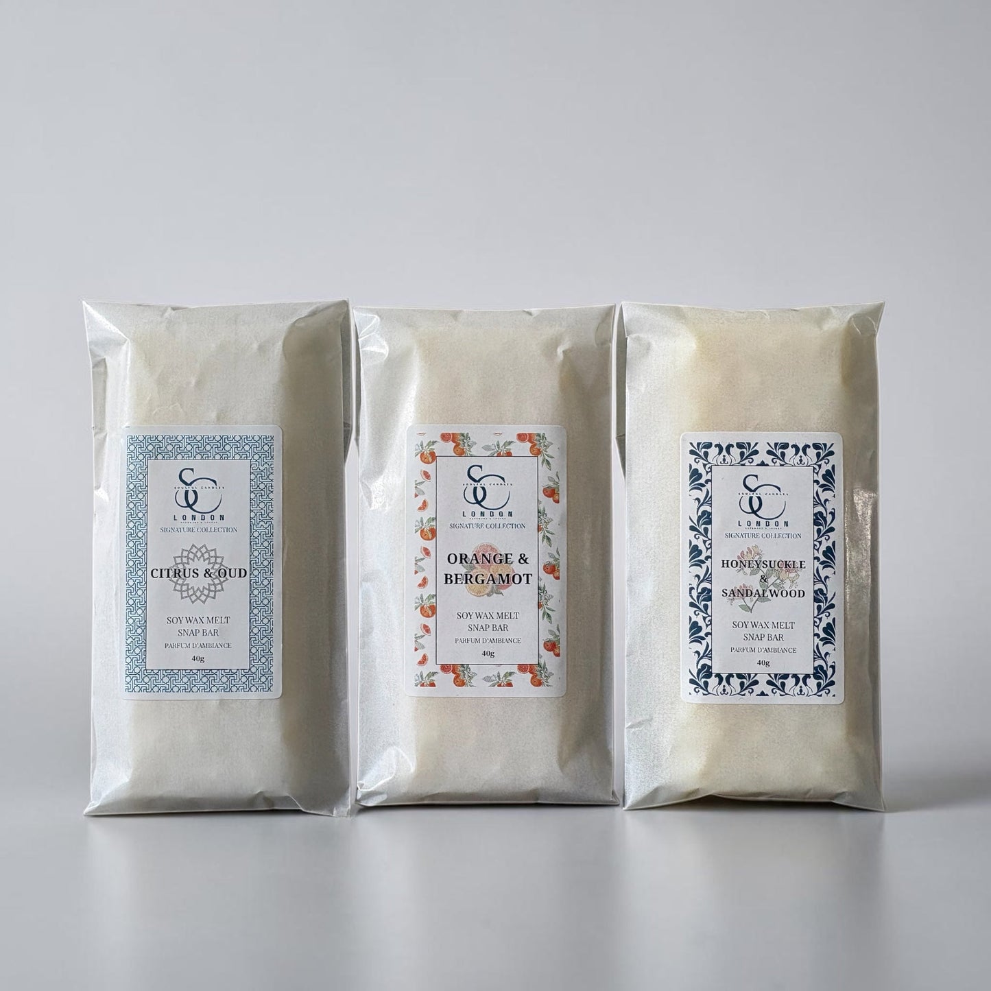 The Signature Set – Wax Melt Collection (3 x 40g Snap Bars)