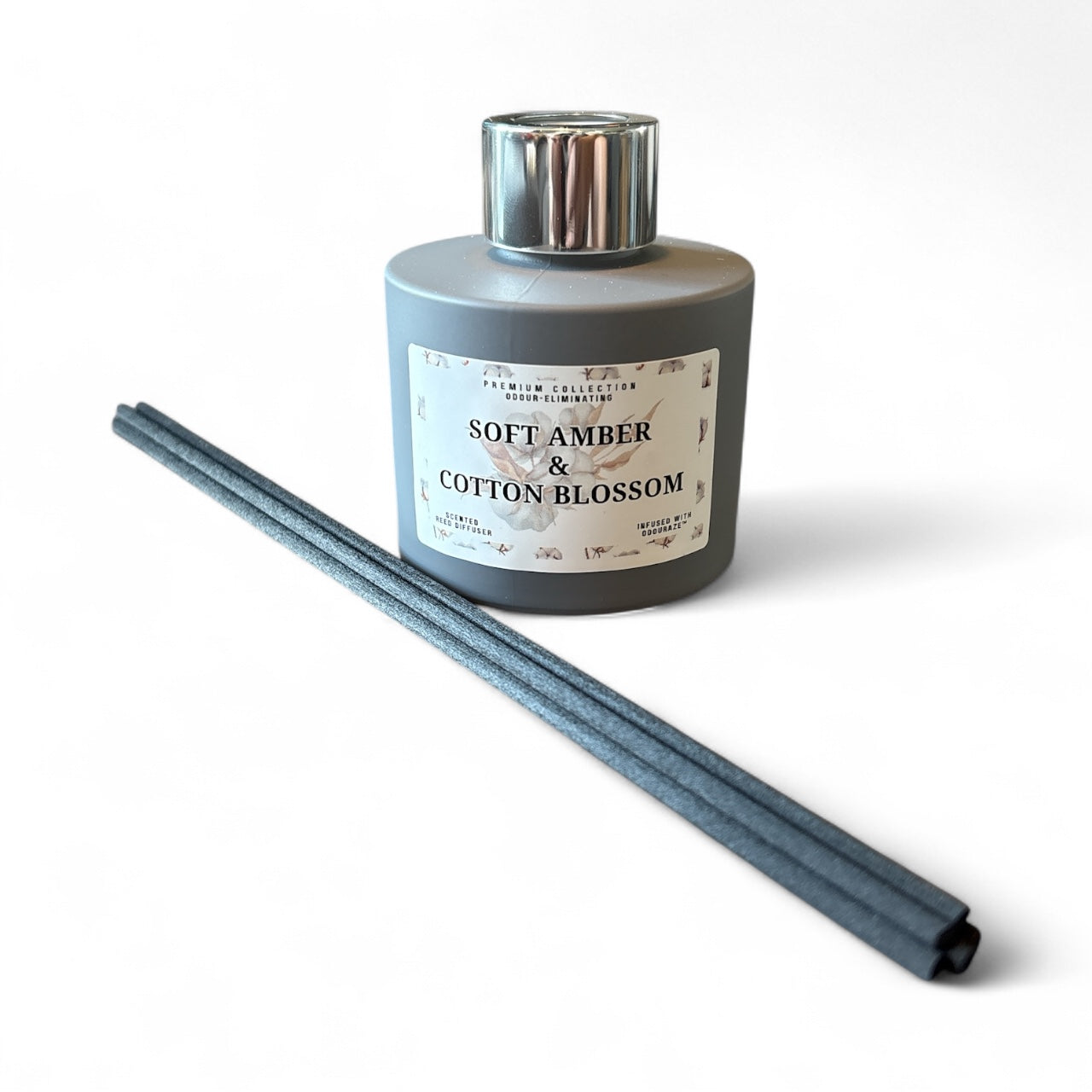 Soft Amber & Cotton Blossom — 100ml Odour Eliminating Reed Diffuser