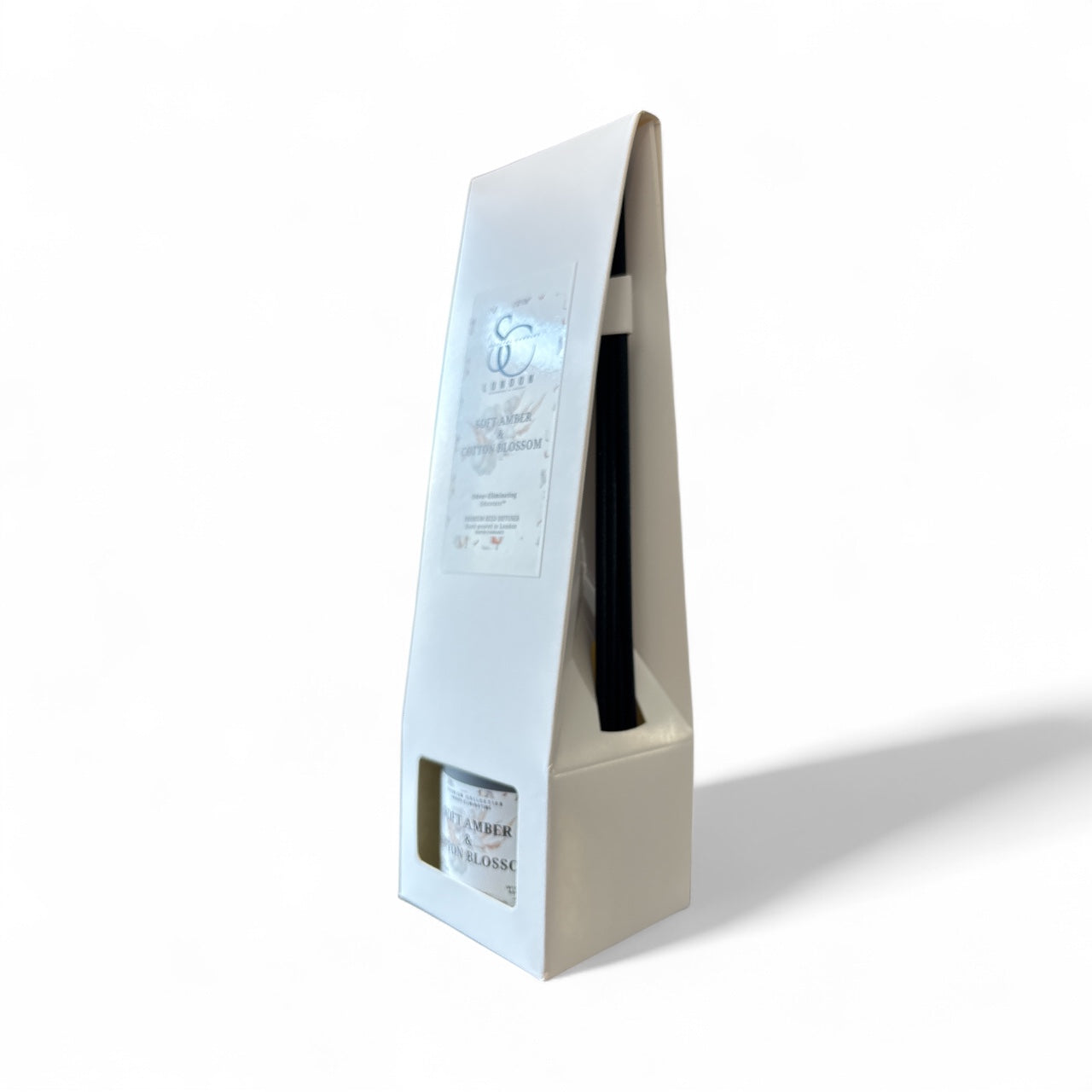 Soft Amber & Cotton Blossom — 100ml Odour Eliminating Reed Diffuser
