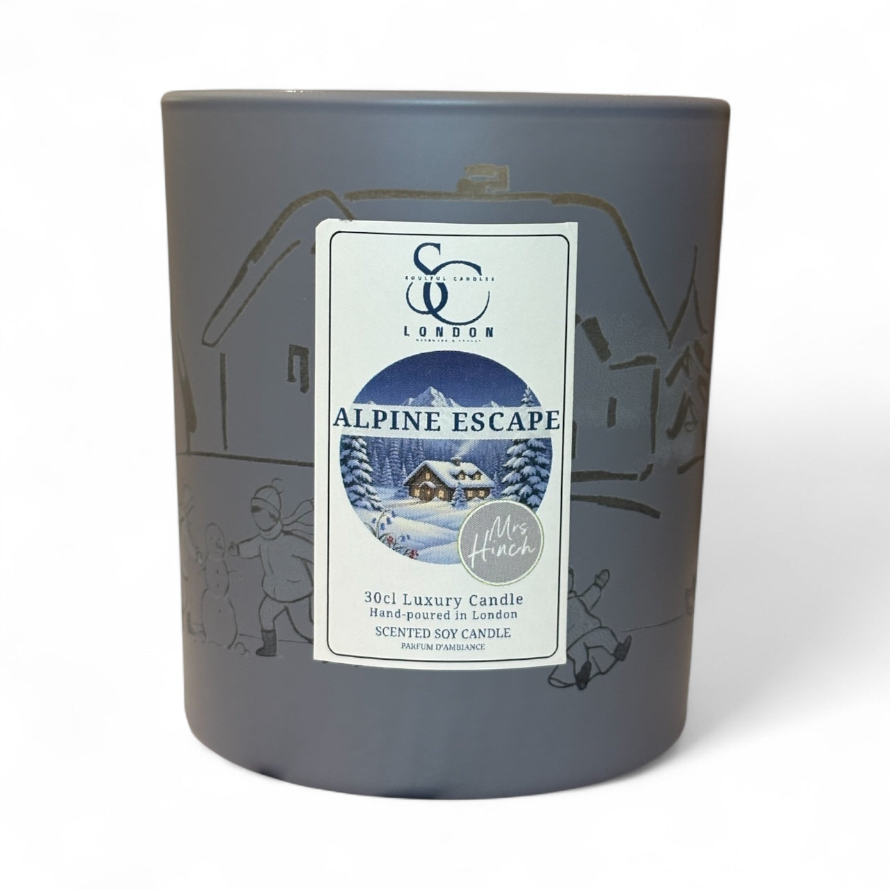Mrs Hinch Alpine Escape Candle by Soulful Candles – 30cl Luxury Soy, Hand-poured, Engraved, Vegan, UK