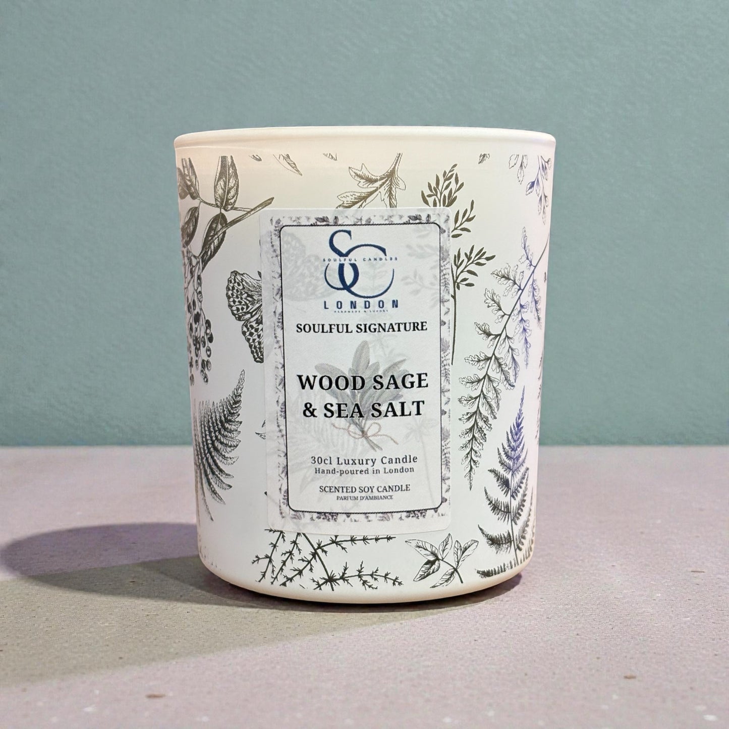 Wood Sage & Sea Salt: Inspired by coastal breezes, the freshness of sage with the crispness of sea salt.