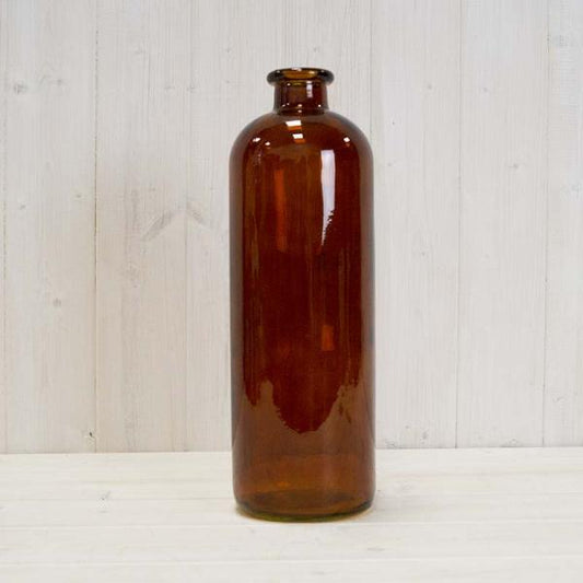 Burnt Amber Tall Bottle H33.5cm TD5.1cm B10.5cm W1.1Kg
