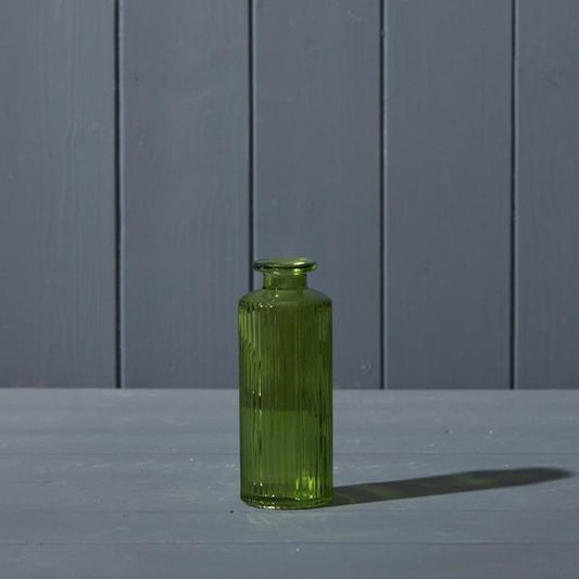 Emerald Green Glass Bottle D5.2 x H13.2cm