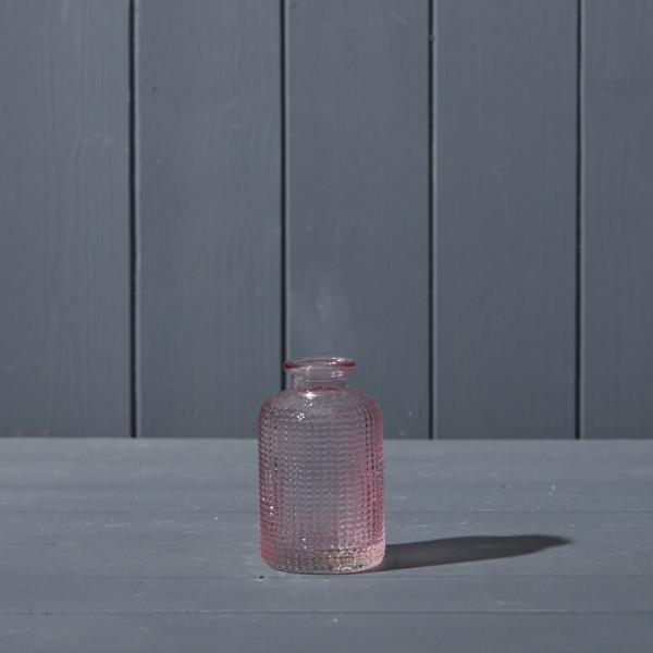Lavender Dimpled Glass Bottle D6.3 x H10cm  Weight-180g