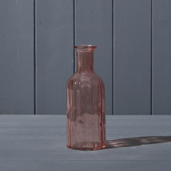 Rose Glass Bottle H19 x D7.5cm