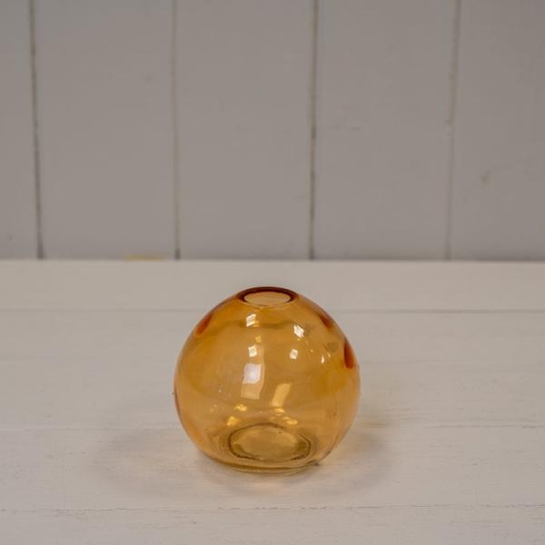 Cognac Globe Glass Vase D8.8 x H8cm  Weight-189g