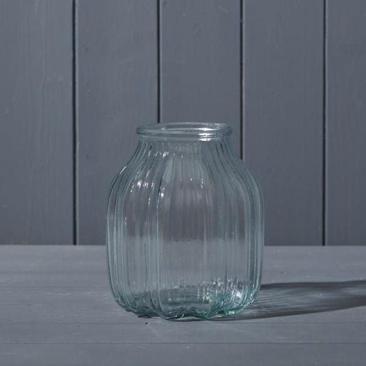 Clear Glass Vase D13.8 x H16cm