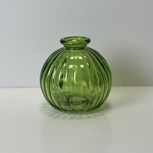 Emerald Green Round Bottle H8.4cm D8.3cm  Weight-197g