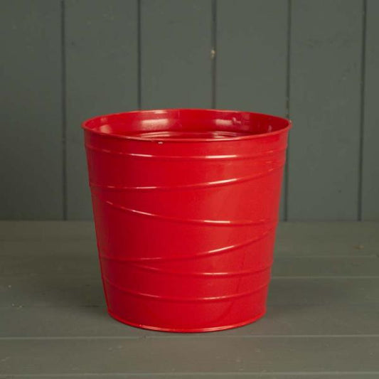 17.5cm Red Zinc Pot  Weight-212g