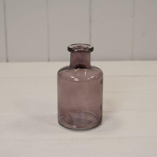 Amethyst Glass Bottle D6.8 x H11.8cm  Weight-186g
