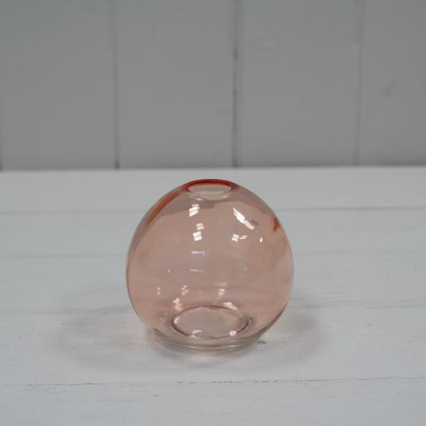 Rose Globe Glass Vase D8.8 x H8cm