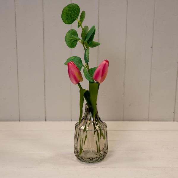 Smokey Brown Glass Bottle