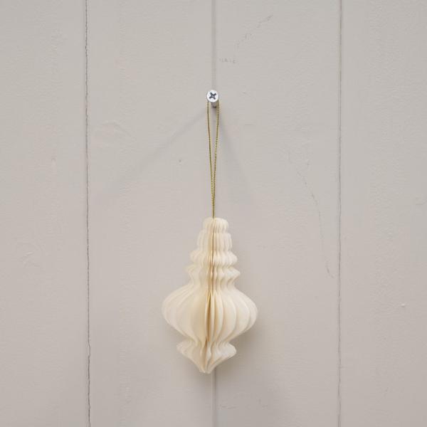 Set of 3 Off White Chandelier Baubles