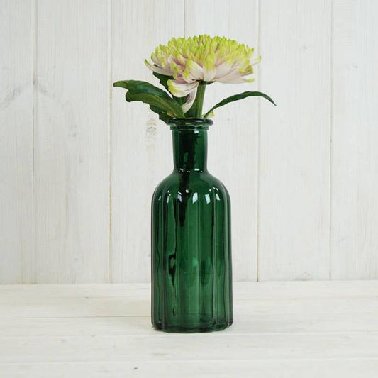 Green Glass Bottle H19cm TD4.5cm B7.5cm W 0.35kg